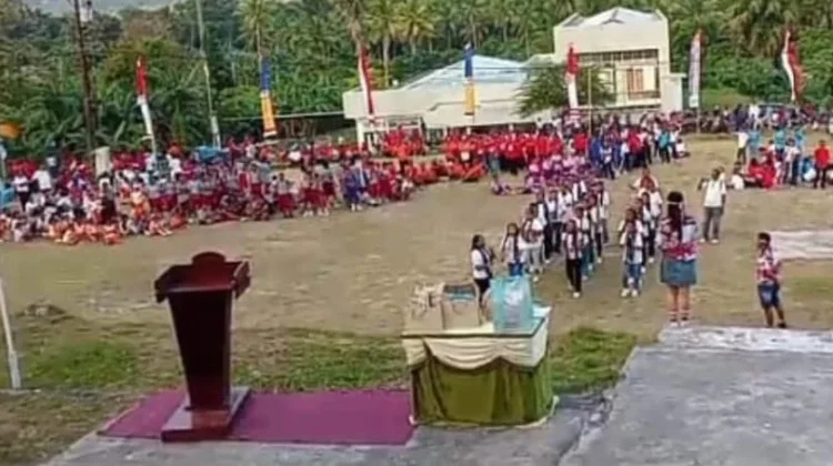 Acara Pembukaan Kegiatan Menyongsong Hut ke-81 RI, Diikuti SMP Negeri 2 Nirunmas