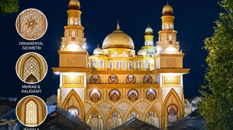 Megahnya Masjid Al-Mukarramah di tengah Indahnya Alam Kei