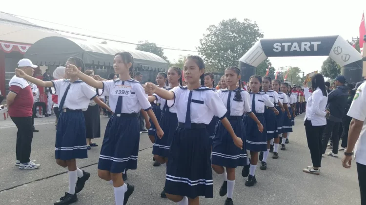 Bupati Thaher Tekankan Sportivitas dalam Lomba Gerak Jalan HUT RI