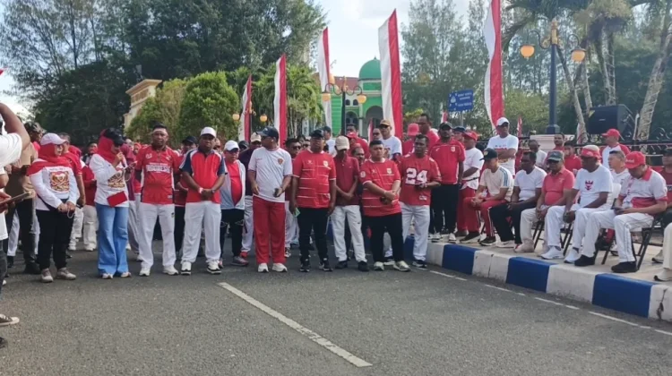 Kirab Merah Putih Perkuat Persatuan dan Nasionalisme di Kota Tual