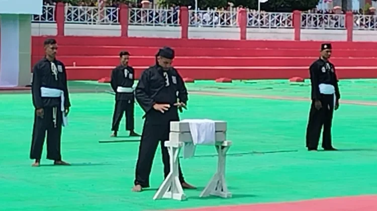 PSHT Meriahkan HUT ke-81 RI di Tanimbar, Tampilkan Atraksi Ketangkasan