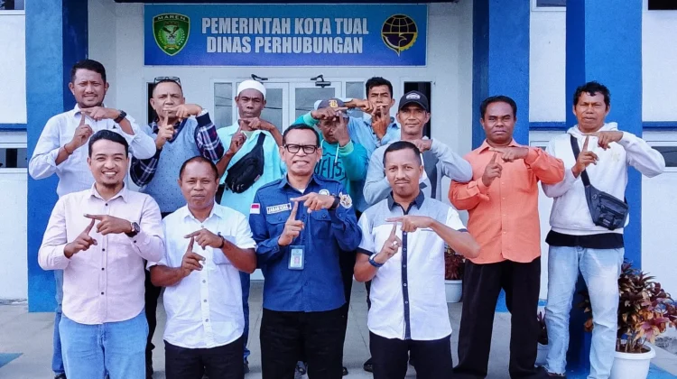 Dishub Tual dan SBSI Komitmen Wujudkan Transportasi Tertib dan Sejahtera