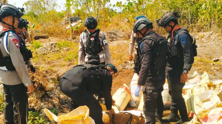 Bom yang Ditemukan Warga Akhirnya Dimusnahkan Unit Jibom