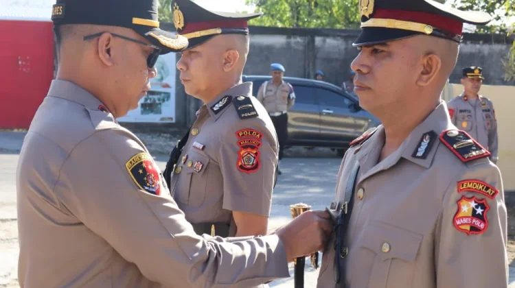 Kapolsek Kei Kecil Berganti, Kapolres Harap Bisa Tetap Jaga Stabilitas Kamtibmas