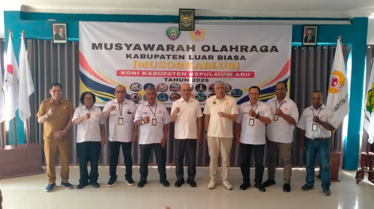 Resmi Pimpin KONI Aru, Kaidel Bidik Kebangkitan Olahraga dan POMAL V 2027
