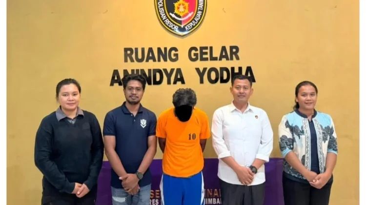 Pria Lansia Berinisial ML Resmi Ditahan Polres Kepulauan Tanimbar