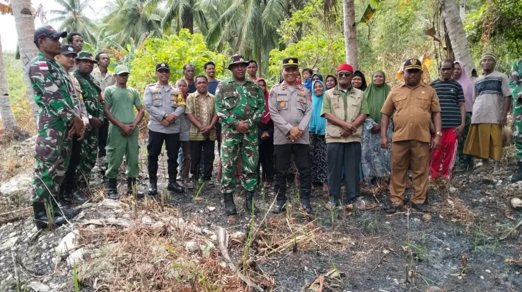 Sinergi TNI-Polri Bersama Pemerintah Ohoi Cegah Kebakaran di Musim Kemarau