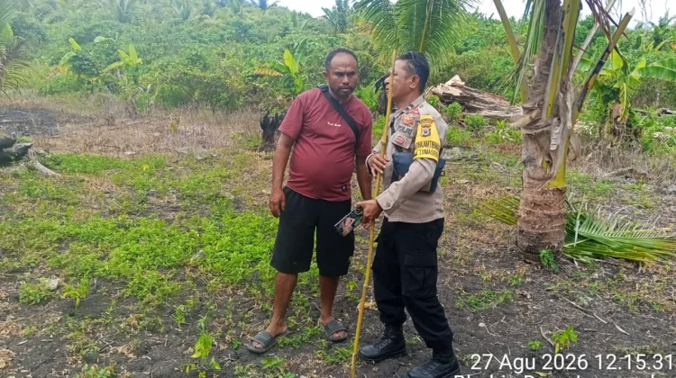 Bhabinkamtibmas Lumasebu dukung Ketahanan Pangan Nasional
