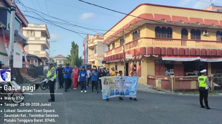 Lantas Polres Kepulauan Tanimbar Kawal Giat 100 Tahun Misionaris Susteran PBHK