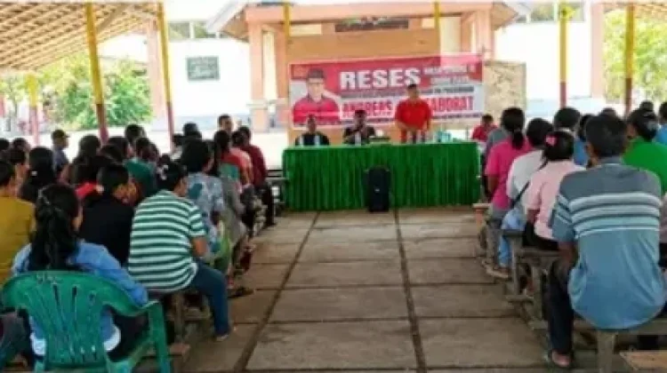 Andreas Taborat Reses di Lorwembun Ajak Warga Kormomolin Jaga Hutan