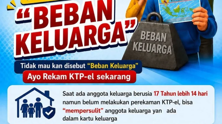 Kurangi Beban Keluarga, Rekam KTP sejak Usia 17 Tahun 14 Hari