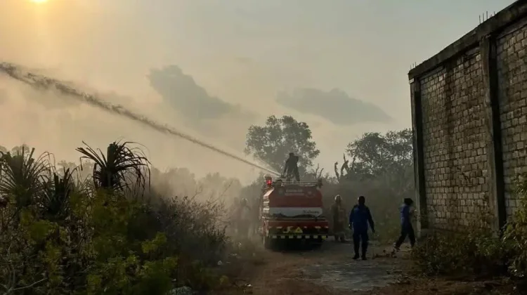 Kebakaran Lahan Kembali Terjadi Damkar Malra Respon Cepat Atasi
