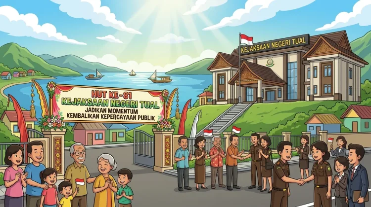 Kejari Tual Jadikan HUT Ke-81 Momentum Kembalikan Kepercayaan Publik