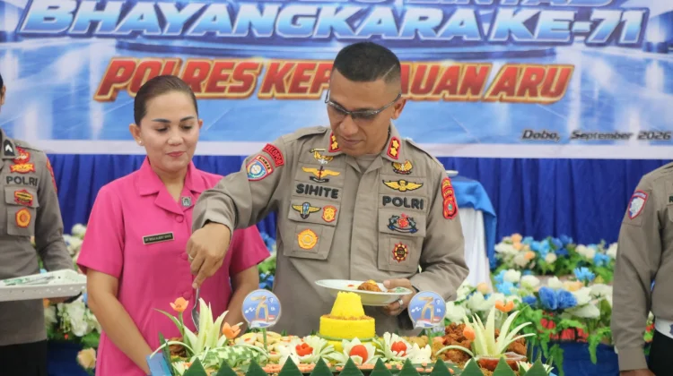 Polres Kepulauan Aru Gelar Syukuran Hari Lalu Lintas Bhayangkara ke-71