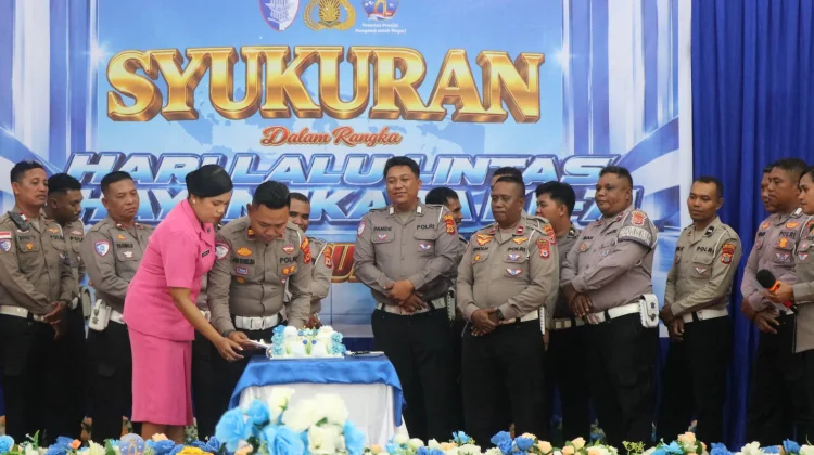Polres Kepulauan Aru Gelar Syukuran Hari Lalu Lintas Bhayangkara ke-71