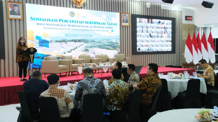 Target 3 Juta Sertipikasi Tanah Kementrian ATR gelar Sosialisasi