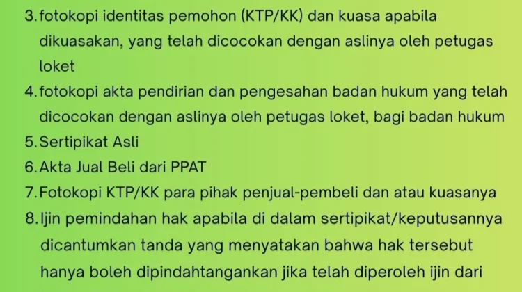 Kantah Maluku Tenggara Jelaskan Syarat Peralihan Hak Atas Tanah karena Jual Beli