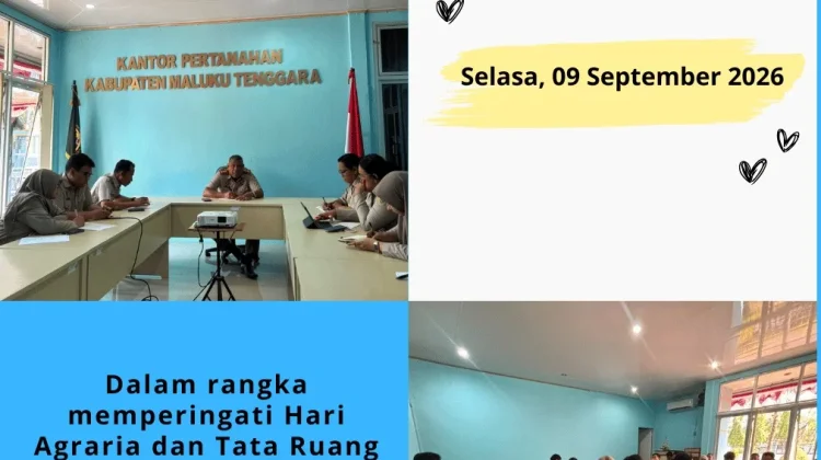 Kantah Maluku Tenggara Bentuk Panitia HANTARU
