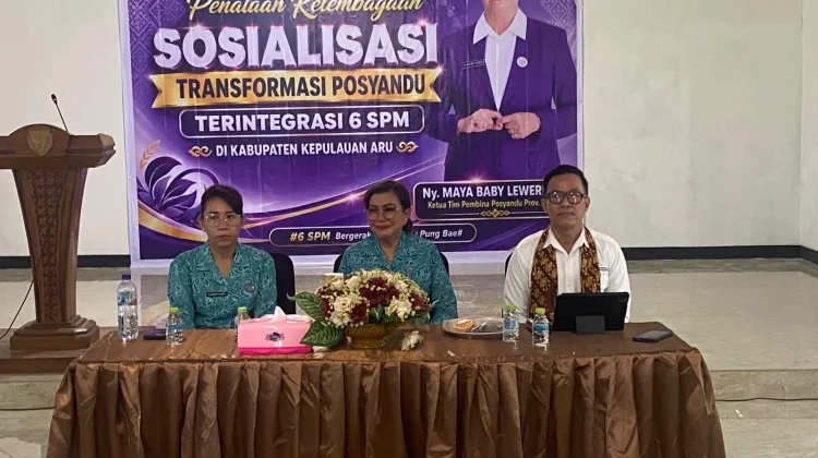 KETUA TP PKK MALUKU PIMPIN RAKOR PERCEPATAN PENURUNAN STUNTING dI ARU