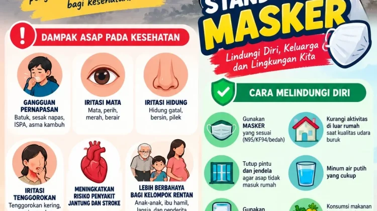 Kabut Asap Pekat, Dinkes Malra Bagikan Masker Gratis