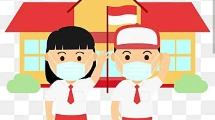 SD Inpres Vatwahan Keluarkan Imbauan Penggunaan Masker di tengah Kabut Asap