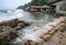 Warga Rerean Keluhkan Tanggul Rusak, Air Laut Masuk