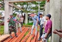Satgas TMMD 127 Wujudkan Komitmen Tuntaskan Pembangunan RTLH