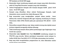 DLHK Kota Tual Tetapkan Jadwal Pembuangan Sampah
