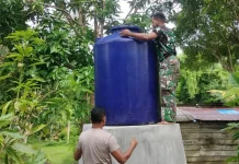 Kerja Keras Satgas TMMD Kodim 1503/Tual Berbuah Manis, Tandon dan Sumur Rampung
