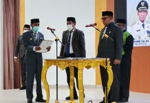 Walikota Tual Lantik Pejabat Sekretaris Daerah Kota Tual
