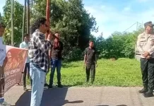 Demo Bertajuk “Lonceng Kematian” Tuntut APH Tangkap Dalang UP3