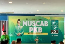 Bupati Aru Timotius Kaidel Buka Muscab PKB Kepulauan Aru 2026