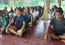 Semangat Ariel Jullyan Way Ikuti Bimbel Casis TNI AD Gratis di Kodim 1503/Tual