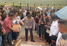 Kapolres Malra Hadiri Pemakaman Ketua DPD Golkar Malra