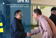 Kakanwil BPN Maluku Sambut Kunker Komisi II DPR RI
