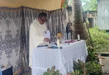 Misa Paskah ke-4 di Komunitas Basis Kilo 9 Dobo Berlangsung Khidmat