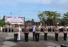 Polres Kepulauan Aru Gelar Sertijab Pejabat Utama Jajaran