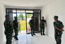 Kodim 1503/Tual Terima Kunjungan Kerja Sahli Pangdam XV/Pattimura Bidang OMSP