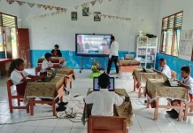 Cetak Sejarah, 5 Siswa SD Negeri Yatwav Perdana Ikuti Ujian Berbasis Komputer