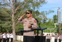 Upacara Hari Kebangkitan Nasional 2026 di Polres Aru Berlangsung Khidmat