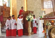 Umat Katolik Santo Yosep Rayakan Hari Raya Pentakosta