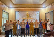 KNPI Kota Tual dan Audiensi Dengan Wakapolres Tual, Rencana Gelar Pawai  Bola Damai