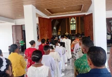 13 Anak Terima Komuni Pertama di Gereja Santo Yosep Dobo 2026