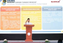 Menteri ATR/BPN, Ajak Warga Sertipikatkan Tanah Wakaf untuk Lindungi Aset Umat