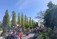 Pendukung Timnas Belanda Gelar Konvoi Kemenangan di Langgur