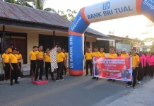 Polres Tual Gelar Jalan Santai dan Olahraga Meriahkan HUT Bhayangkara ke-80