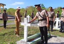Menjelang Hari Bhayangkara KE‑80, Kapolres Tual Pimpin Upacara Ziarah