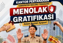 Kantah Maluku Tenggara Tegaskan Komitmen Tolak Gratifikasi
