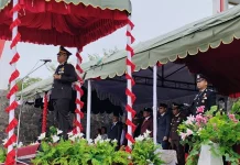 HUT Bhayangkara ke-80, Polres Malra Gelar Upacara dengan Pasukan Gabungan