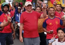 Bupati Thaher Hadir di Nobar Spanyol, Apresiasi Suporter dan Dukung UMKM